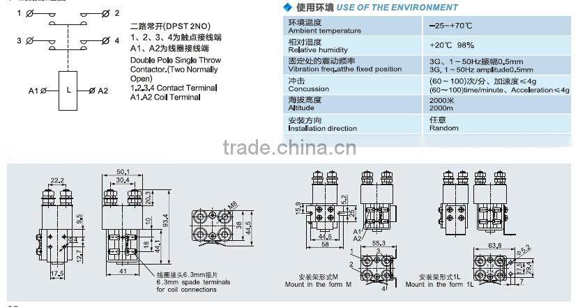 SAYOON DC CONTACTOR CZWJ100A/ZJWJ100A/SW82