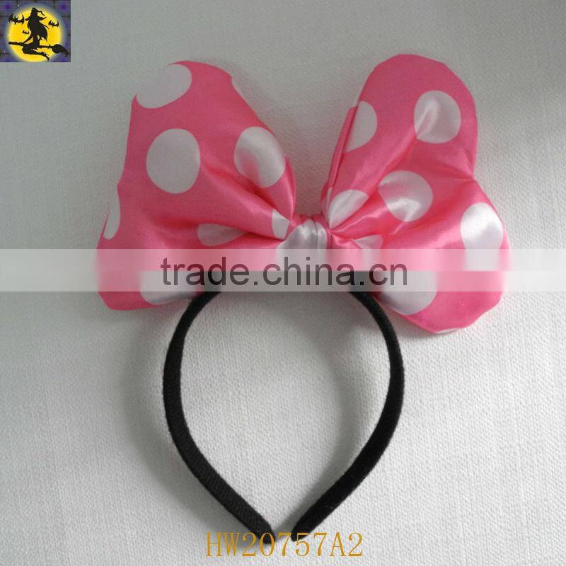 Classical Black with Red Bowtie Mickey Headband for Party