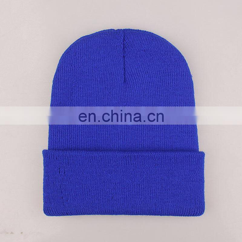 Fluorescent hat  acrylic wool hat men and women couples autumn and winter knitted can be customize