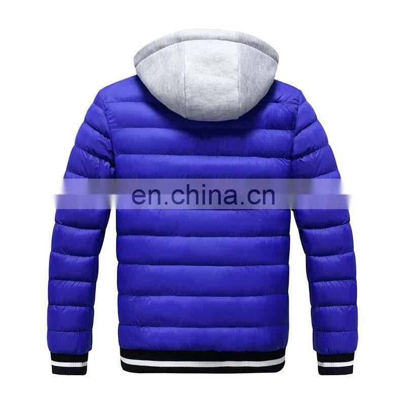 Wholesale custom large size fashion trend men's long-sleeved down warm hooded smart heating adjustable temperature jacket