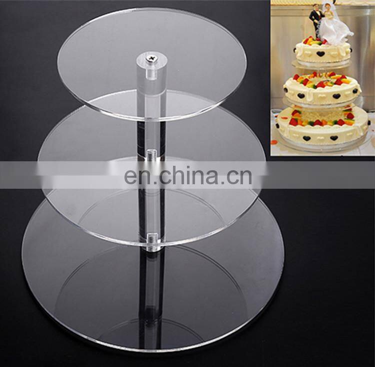 Clear Acrylic Cupcake Stand Dessert Tower Holder Display with Base for Wedding Cake Stand