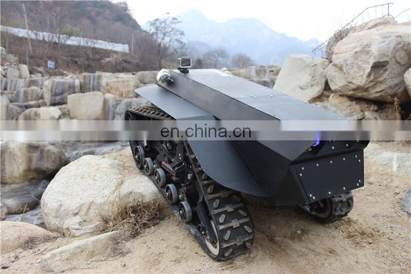 Equivalent connector rover 5 rubber track tank chassis robot mobile car platform