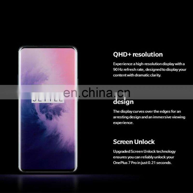 2019 OnePlus 7T Pro Global ROM 855 Plus 8GB 256GB 6.67'' Fluid 90Hz Refresh Rate Screen 48MP Triple Cam 4085mA PHONE