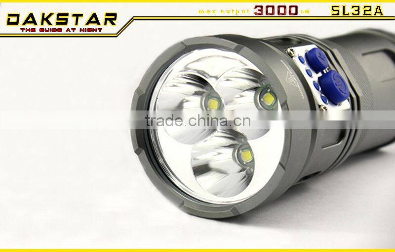 DAKSTAR SL32A XML U2 3000LM 18650 Aluminum CREE Rechargeable High Power Search Superbright Strong Light Torch