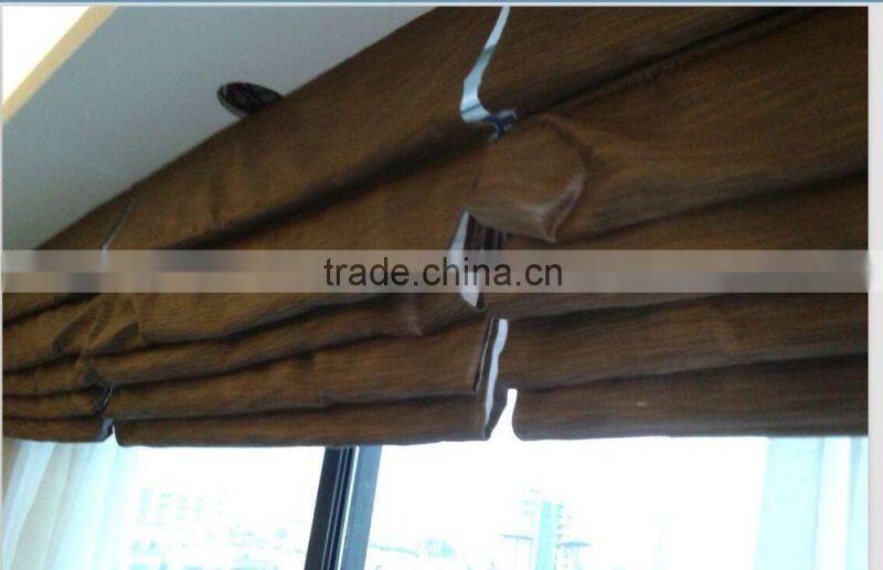 European style roman blinds mechanism/ Motorized operate roman blinds with remote control