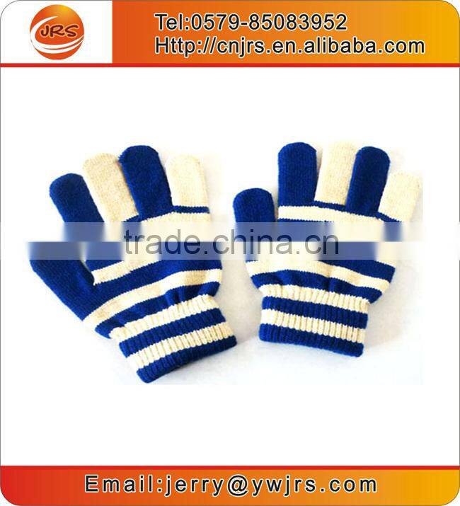 Full finger fashion acrylic knitted gloves,wholesale winter magic glove