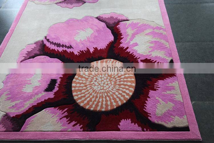 Chinese Wool And Silk Hand Tufted Carpet Rugs Handmade Wool Carpet YB-A006