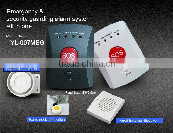 Hot!!! gsm emergency button gsm elderly alarm with SMS alert
