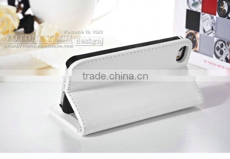 Good supplier good price good fashion horizontal flip mobile phone case for Iphone 5 5S with picture frame for Apple brand