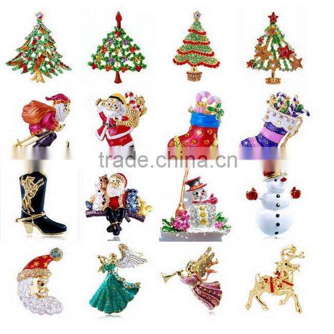 zinc alloy Metal women dress shoe christmas brooch