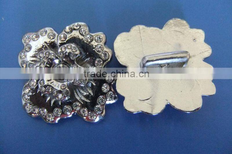 Compet Produce Fashion Diy Bracelet Big Slide Flower Charms with Rhinestones