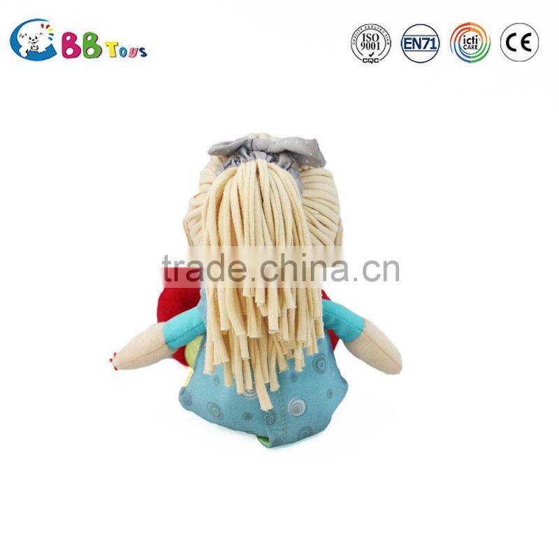 2015 low price and good quanlity toy creamy white plush soft dolls toys for baby