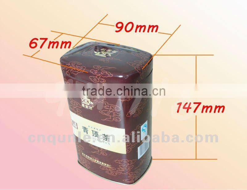 Rectangular Tin caddy Cans for packing coffee