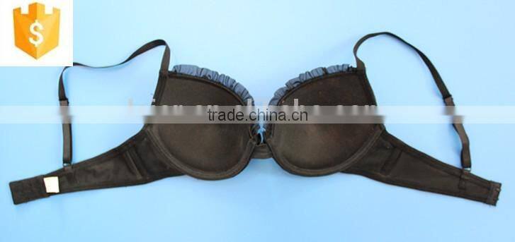 2016 unique front mesh gauze cup design bra for young ladies