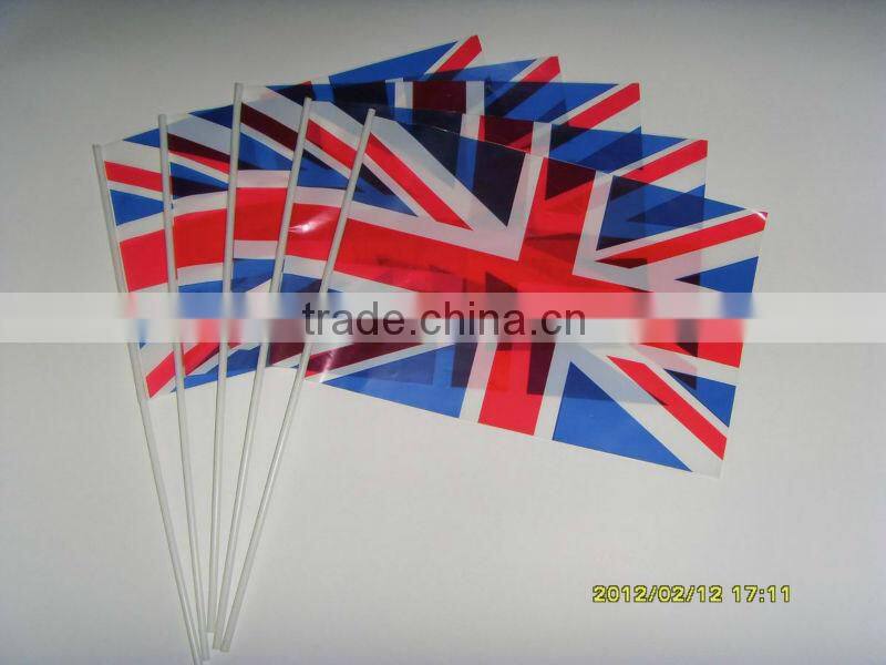 Promotional and custom logo printed plastic sticks for flags