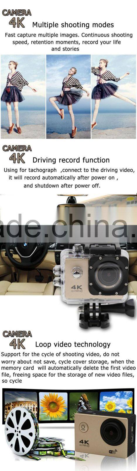 Brand New Wifi 4K Sports Camera 1920x1080P Full HD Wifi Sports Camera