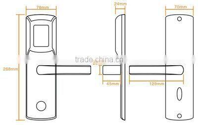 2013 Top Quality hotel safe lock For Hotel