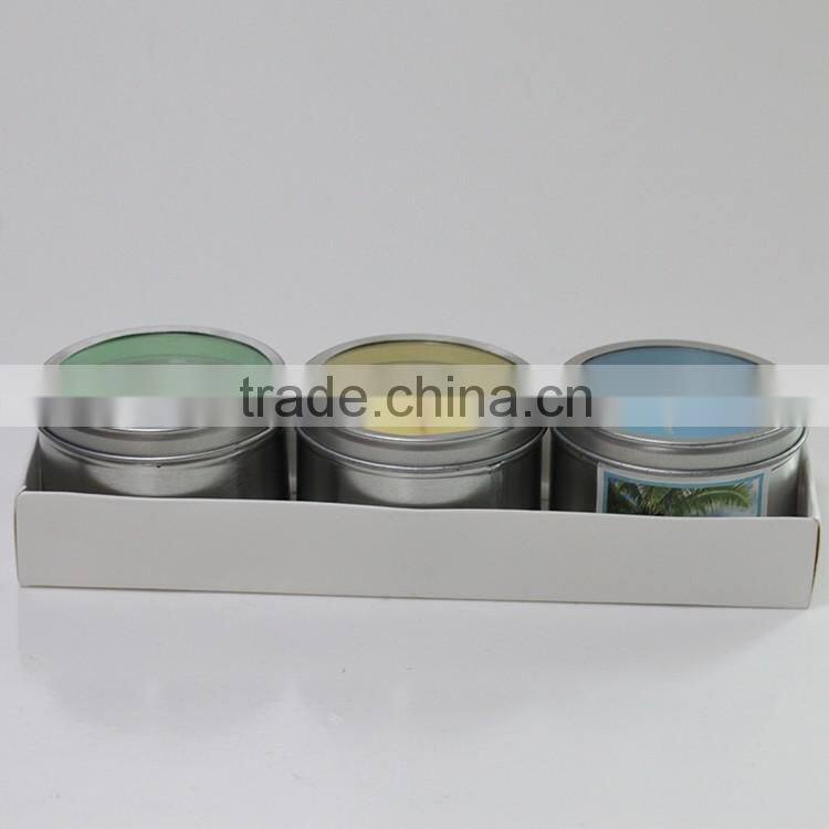 Red Scented Travel Tin Candle/Aromatic metal tin candle and metal lid