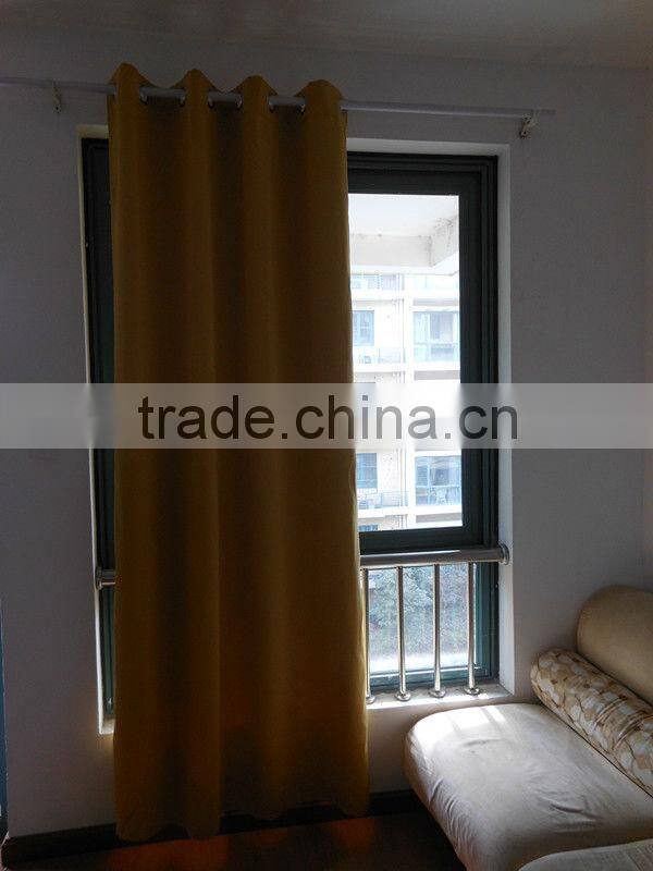 yellow blackout window curtain
