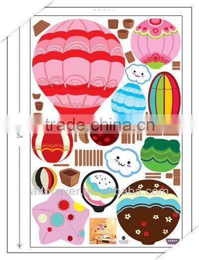 Big size ball cartoon wall decor for kids 60*90cm