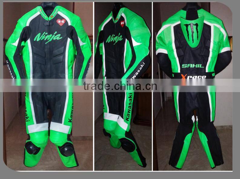 Professional leather motorbike Racing suits/motorcycle leather suit/ replica leather racing suit/WB-MS403