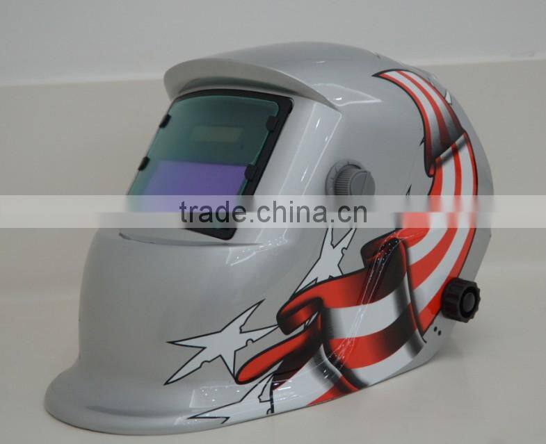 2014 New Custom Decal Auto Darkening Welding Helmet Welder Full Face Shield CE EN 379