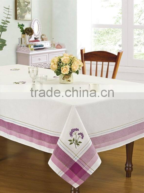 2016 fashionable polyester white wedding table cloth