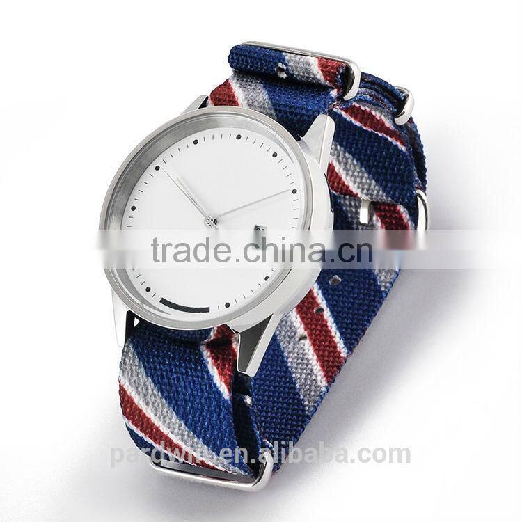 Date quartz japan movement PVD stainless steel case 10ATM water resistant nato strap