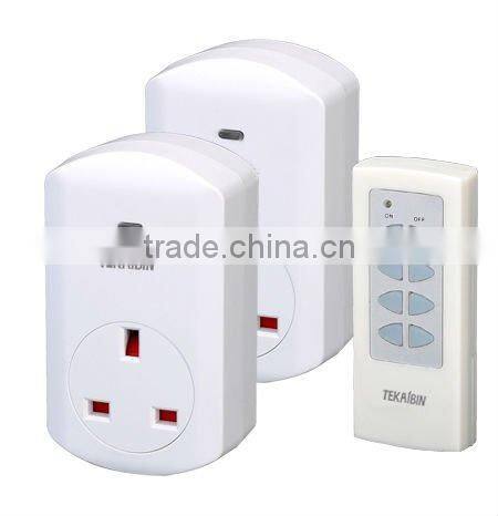 TW68E, 1v1, 1v2, 1v3, 1v4, wireless Remote Control Socket (UK, plug-in)