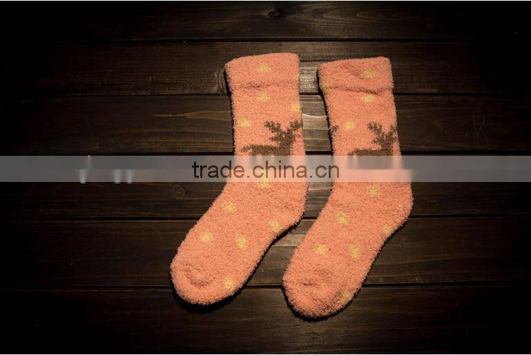 children winter thickening retro towel looped coral fleece restoring ancient ways christmas socks