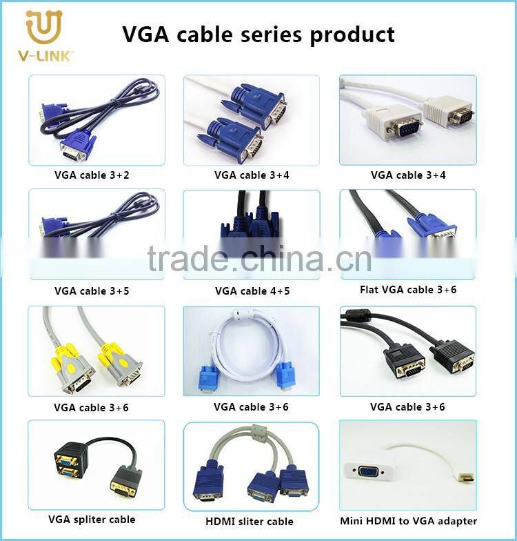Factory customized 1.5m/5ft hdmi to av adapter cable for computer/monitor/projector/home theater