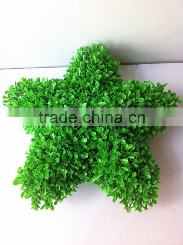 High emultion green decorative artificial star shaped potted bosai