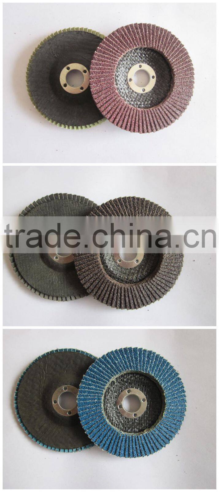 4inch high quality flap disc with plastic backing manufacturer