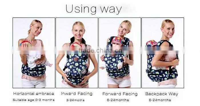 3 in 1 baby carrier with cotton material / hip seat baby carrier