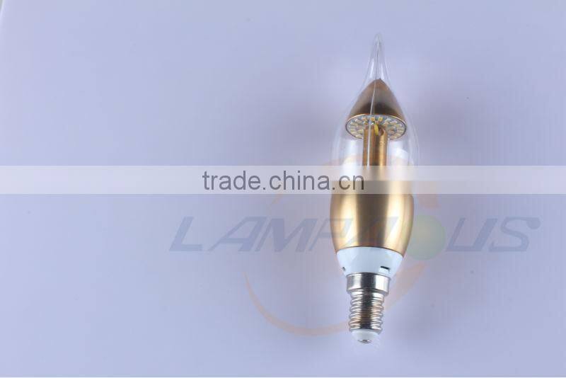 E14 E27 B22 B15 3W Dimmable LED SMD Candle Bulbs Light Bayonet SES Chandelier Lamp