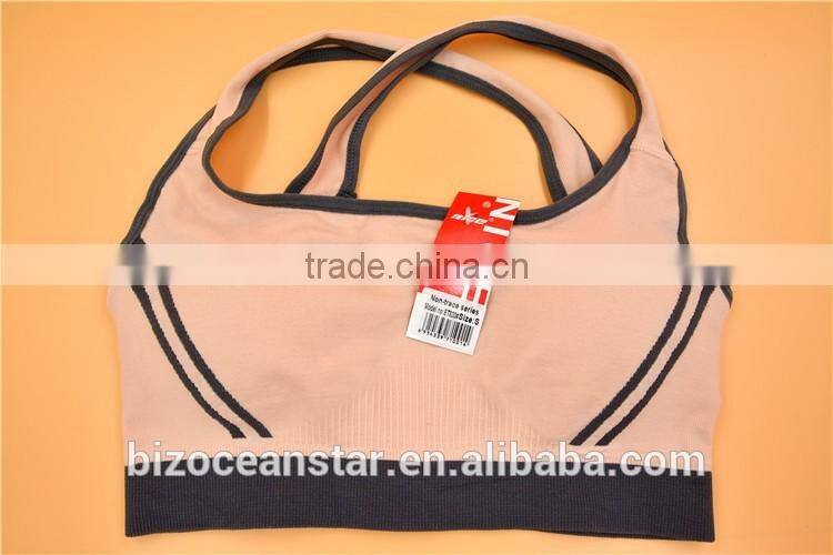 Womens new padded top athletic vest custom fit gym sports bra