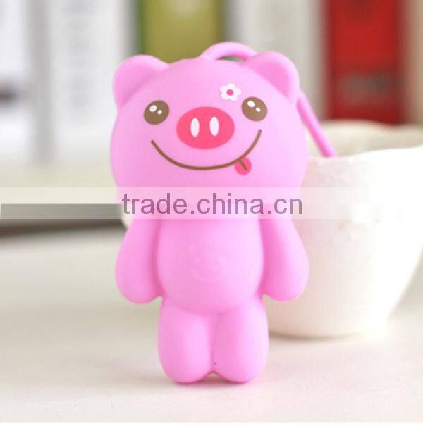 promotional nice eco-friendly silicone key chain/key holder/key ring