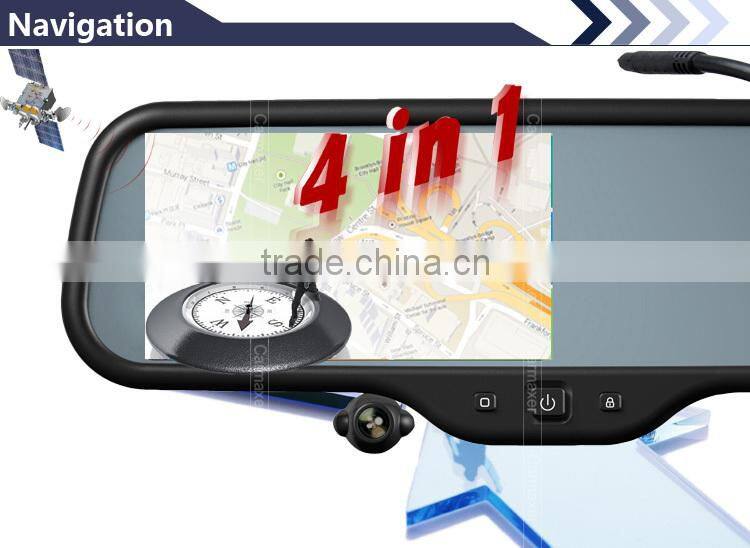 5" Capacitive Screen Android4.0 1080P WIFI DVR Car rearview mirror monitor GPS android car mirror