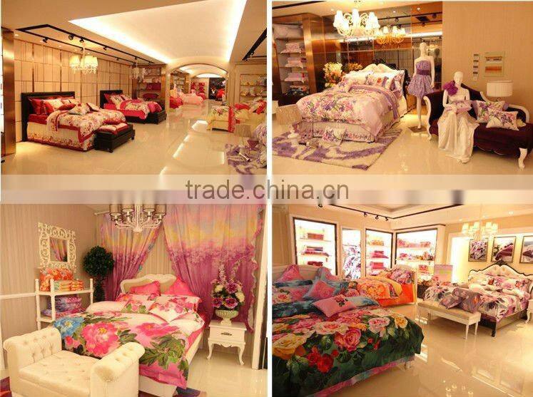 60s cotton satin stripes complete bed set 4pcs comforter cover set