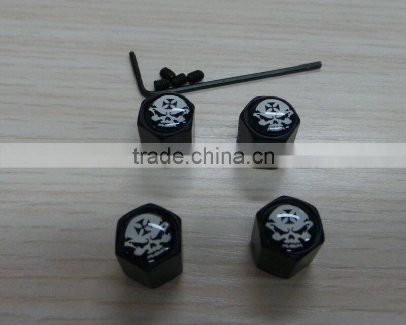 Anti Theft Car Logo Wheel Tire Valve Stem Air Caps