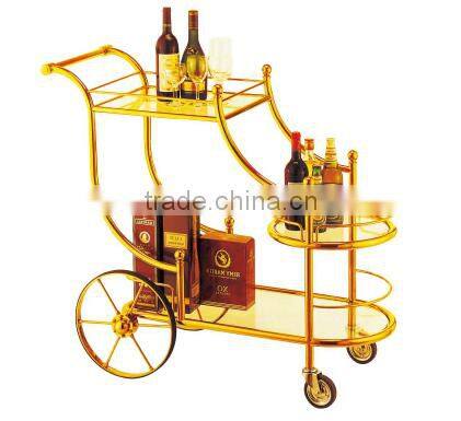 high quality Stainless Steel Hotel Wine Trolley