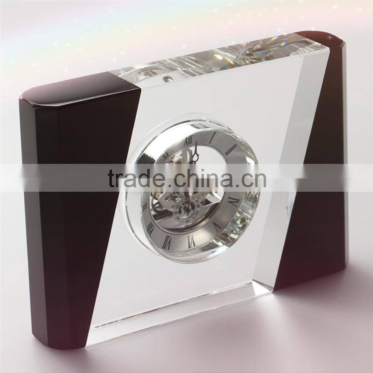 Modern Technological Design Crystal Table Clock