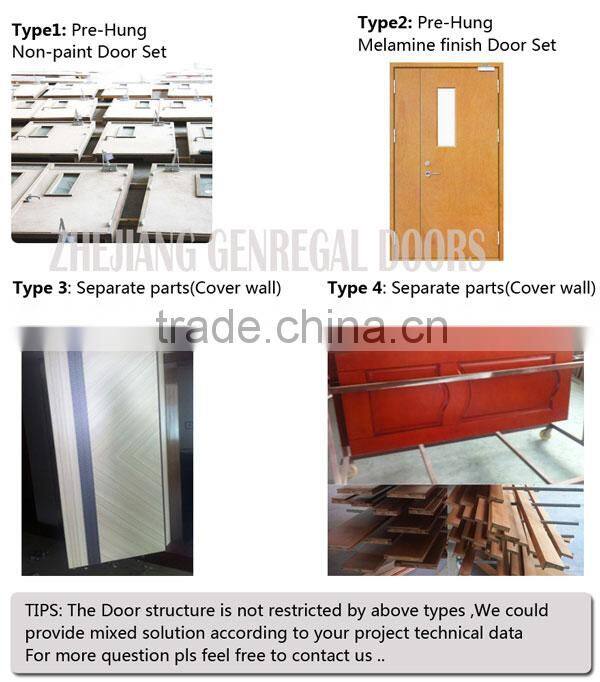 BS476 hotel h60 fire wood door