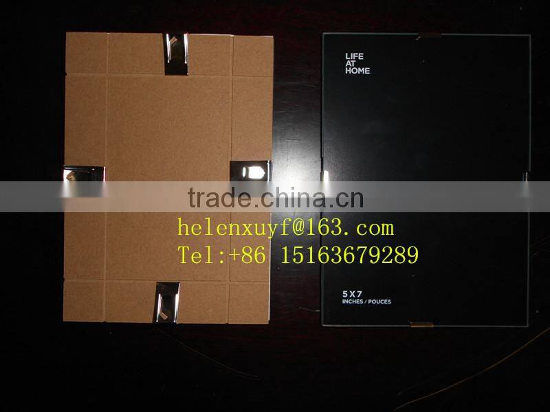 glass clip frame with foam padding