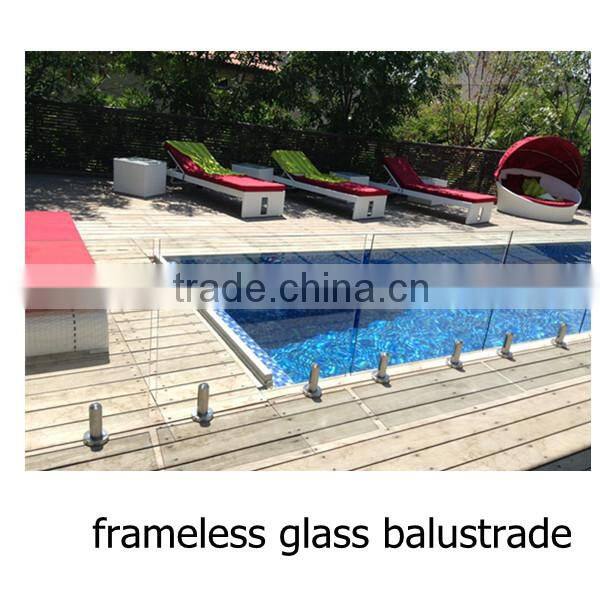 china manufacturer tempered glass for balcony railings glass cut to size