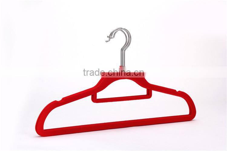 USA Chain Supermarket Supplier Velvet Hangers Black Custom Suit Hanger Factory Wholesale