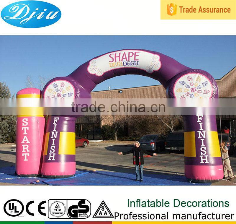 New Design Outdoor Inflatable Advertising Race Start/Finish Line Archway Entrance Arch rental