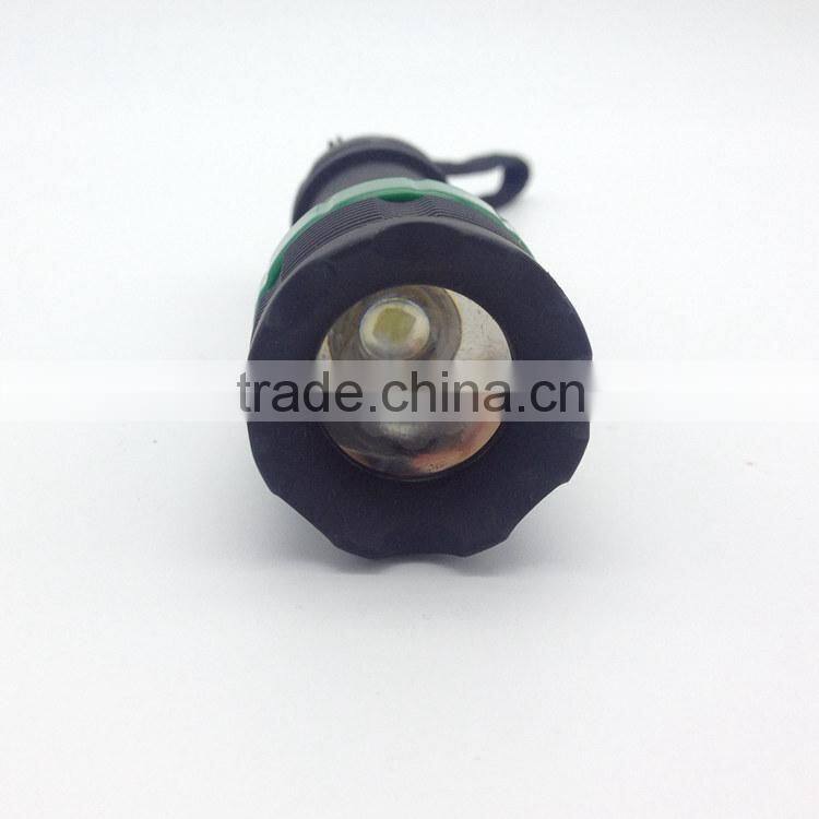 1W powerful led with 3AAA batteries Zoom flashlight