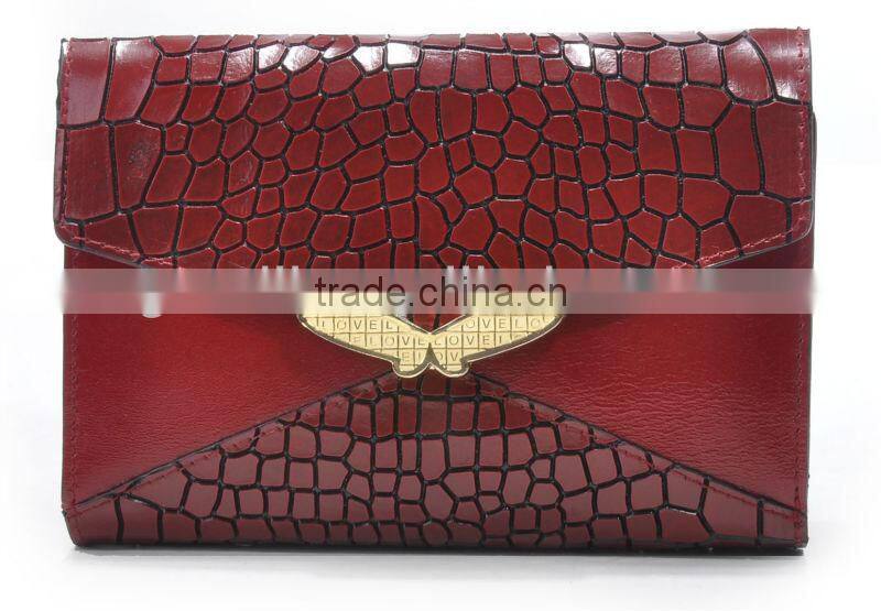 Wholesale woman leather wallet 2014 new product in China