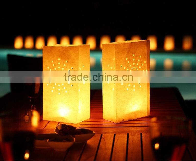 luminary lantern paper candle bags